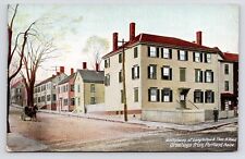 1900s~Portland Maine ME~Henry Longfellow & Thomas Reed Birthplace~Postcard picture