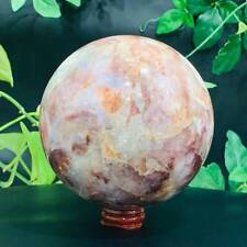 4.38lb Natural Sakura Agate Quartz Sphere Energy Crystal Ball Reiki Gem Decor  picture