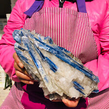 3.89LB Rare Natural Beautiful Blue Kyanite With Quartz Crystal Specimen 625 picture