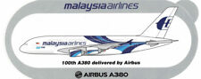 Official Airbus Industrie Malaysia Airlines 100th A380 Sticker picture