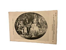 An Antique Tea Garden.G.MORLAND English 1900s Postcard picture