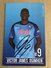 Victor Osimhen, Nigeria 🇳🇬 SSC Napoli 2022/23 hand signed picture