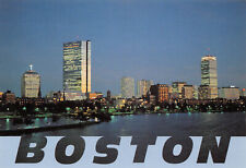 UPICK POSTCARD EVENING SKYLINE BOSTON MA From Longfellow Bridge Unposted c1980 picture