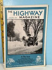 1933 Jan. The Highway Magazine - Highways, Railways & Bridges & Infrastructure picture