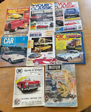 9 Car  Magazines Jeep Woody Ford Thunderbird Plymouth Hot Street Rat Rod Sprite picture