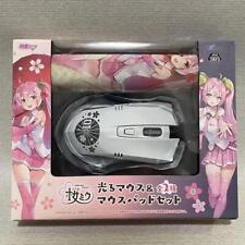 Sakura Miku Shining Mouse & Mouse Pad White Taito Original Limited Prize Japan picture