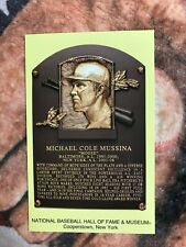 Mike Mussina Postcard- Baseball Hall of Fame Induction Plaque - Photo picture