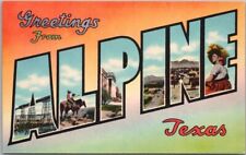 ALPINE, TEXAS Large Letter Postcard Multi-View / Colourpicture Linen / Unused picture