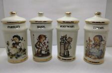 Vintage Basil, Thyme, Parsley,Rosemary Hummel 1987 Cham, Switzerland Spice Jars picture