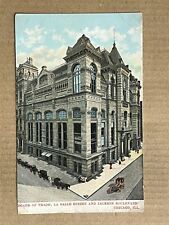 Postcard Chicago IL Illinois La Salle Street Board of Trade Jackson Blvd 1909 picture