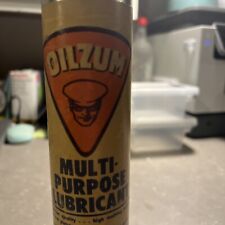 Vintage Oilzum Multi-Purpose Lubricant Grease 1960's White & Bagley Co Full NOS picture