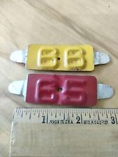 Vintage 1965 & 1966 Maine License Plate Metal Registration Tags - Lot Of 2 picture