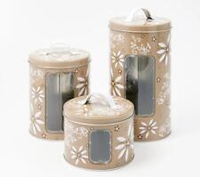 Temp-tations Classic Tin Canisters with Window - Set of 3 picture
