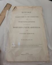 Uk 1867 Military Report Survey On Fortifications and docks picture