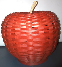 Longaberger Weavers 2023 Apple Basket Set-Red-Please Read Description-NEW picture