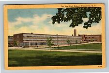 Watertown NY-New York, The New High School, c1954 Vintage Souvenir Postcard picture
