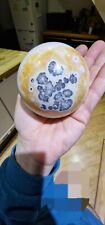 Stunning Dendritic Orange Banded Calcite Sphere/ Crystal Healing 613g  picture