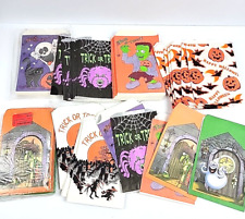HUGE Vintage Halloween Trick or Treat Goodie Bags Lot 7 Different 1980s 90s 00s picture