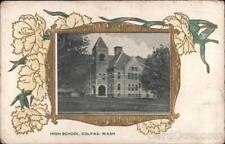 1908 Colfax,WA High School Whitman County Washington Antique Postcard Vintage picture