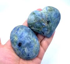 491 Grams Beautiful Blue Kyanite Heart,Palm Stone, Kyanite Heart, Kyanite Heart picture