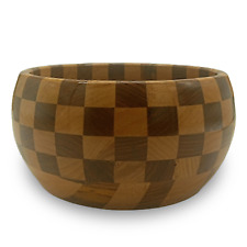 Handmade very Beautiful Wooden Bowl Decorative Bowl Mango wood  Chess Pattern picture