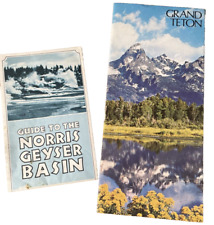 Guide to the Norris Geyser Basin 1974 Grand Teton Nat'l Park Brochure 1978 map picture