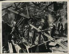 1933 Press Photo Shanghai Ruins of Cheng Tai rubber plant in Shanghai picture