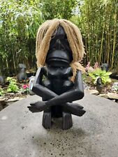 Vintage Large 2' African Blackwood Monkey Statue picture