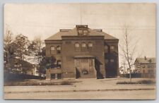 Lynn MA RPPC Hood School Closed 1902 Due To Black Diphtheria Photo Postcard U30 picture