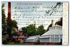 1913 I. S. N. U. Green House View Normal Illinois IL Posted Antique Postcard picture