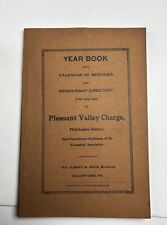 Year Book Pleasant Valley Charge Philadelphia District Rev Albert Buck 1910-11 picture