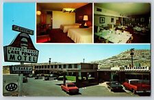 Postcard Lake Powell Motel at Wahweap Junction, AZ Triple View picture