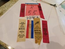348 Iowa Civil War Veteran & WRC 8 Ribbon Colorful Nice History. Nice picture