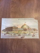 1893 Columbian Exposition Chicago World Fair Victorian Trade Card 7 Inches picture