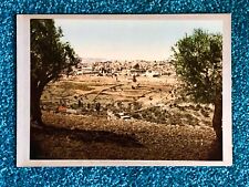 Photochrom (PZ) photographic color image. Jerusalem from Mt. Olives, late 1800. picture