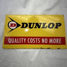Vintage Dunlop Quality Costs No More Metal Tire Display Part picture