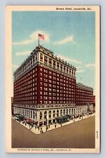 Louisville KY-Kentucky, Brown Hotel Advertising, Antique Vintage c1953 Postcard picture