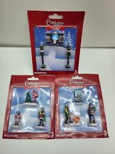 Cobblestone Corners Winter Village Miniatures Accessories 9 Pieces Christmas  picture
