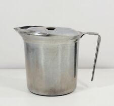 RARE Vintage MealPack Corp Stainless Double Wall Steel Pitcher + Single Wall Lid picture