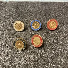 5 USED Vtg. President's Academic Award Pins. 3 Educational/2 Fitness. NICE LOT picture