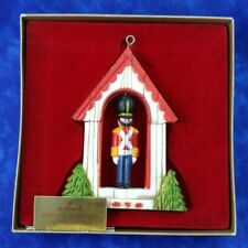 Vintage Hallmark 1976 Twirl Abouts Soldier In Guardhouse Ornament With Box picture