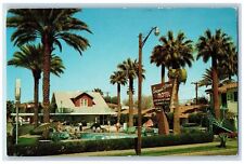 Phoenix Arizona AZ Postcard Cocanut Grove Motel Swimming Pool Scene 1973 Vintage picture