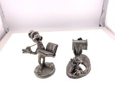 2 VTG 1994-96 Rawcliffe Pewter Warner Brothers Bugs Bunny Mailbox & Christmas picture