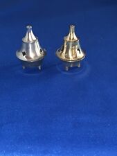 2 INCENSE BURNERS-1 BRASS AND 1 SILVER-BRAND NEW-CONE & STICK HOLDER picture