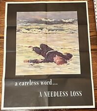 A CARELESS WORD A NEEDLESS LOSS (WWII poster) by Fischer, Anton Otto picture