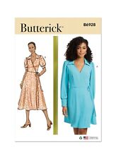 Butterick Pattern B6928 Wrap Dress with Long or Short Sleeves Size 8-16 Uncut picture