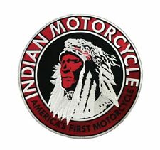 Embroidered -IRON ON SEW ON Indian Motorcycle Large Biker Back Patch (10 Inch) picture