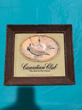 Vintage Canadian Club Quail Scene Sign picture