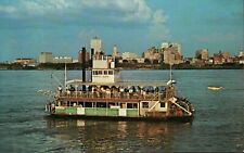  Memphis Queen II Showboat Mississippi River Riverboat Vintage Chrome Postcard picture