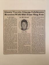 Johnny Mize New York Giants 1949 Sporting News Baseball 7X6 Panel picture
